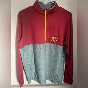 Washington Commanders pullover quarter zip sweater Men Womens size small NWT
